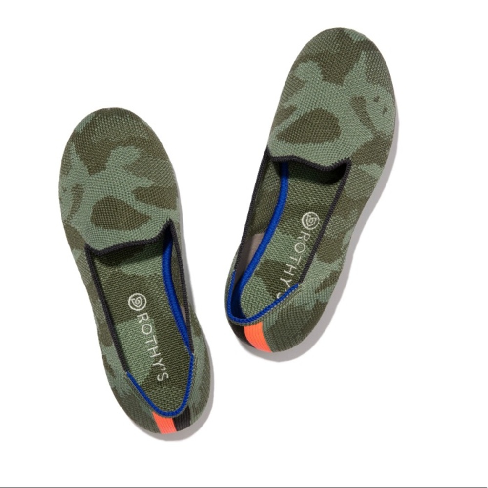 Rothy’s Kids Olive Camo Loafer, Sz. 2